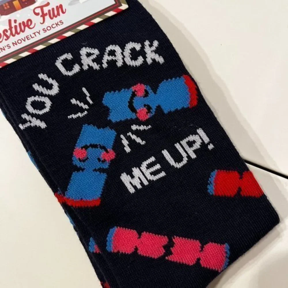 “You Crack‎ Me Up” Dynamite Men’s Socks (Size 8-12) (new) (men)